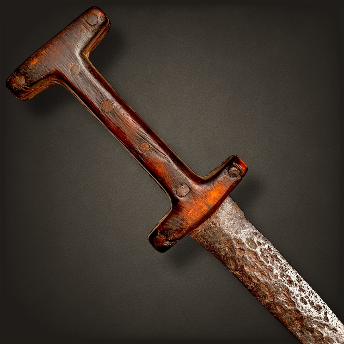 Poignard Baselard Italien du XIVe Siècle.-photo-3