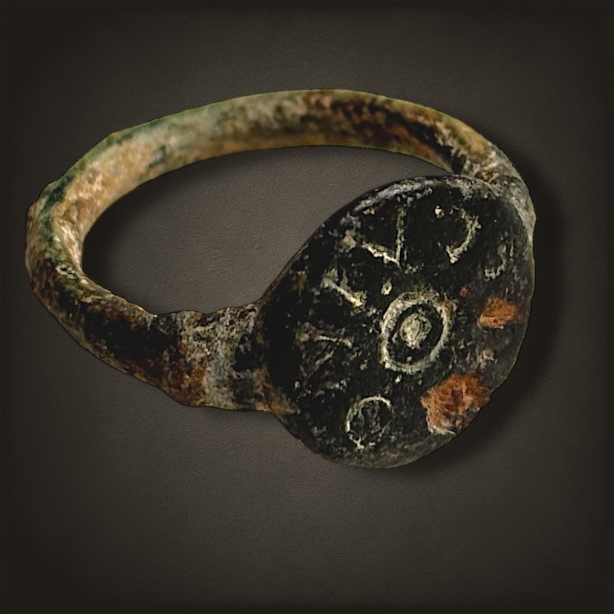 Roman Bronze Ring "antonivs"-photo-4