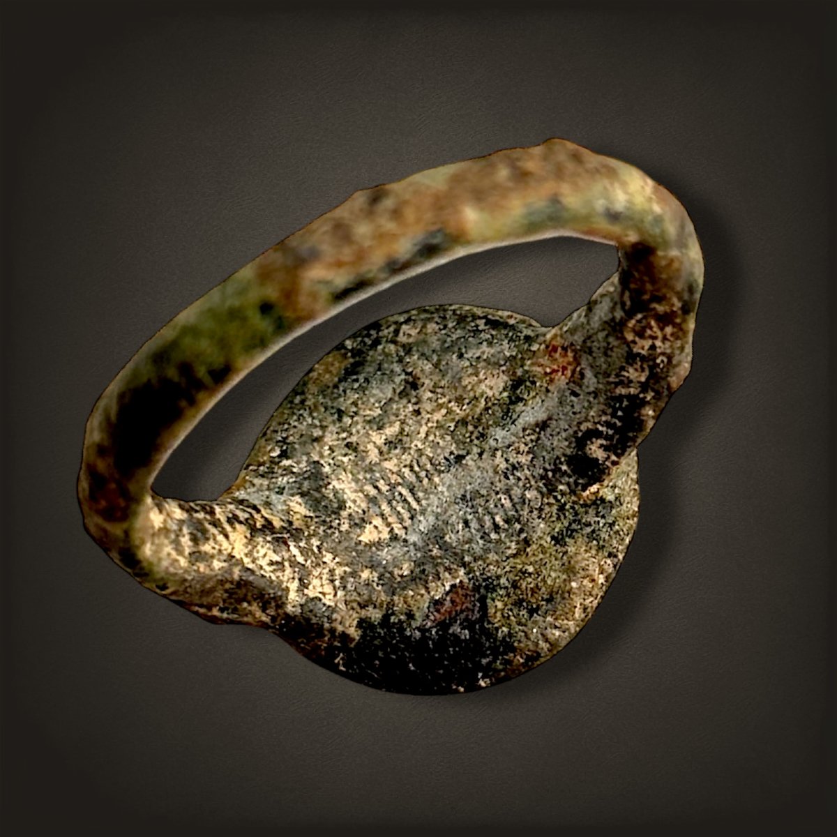 Roman Bronze Ring "antonivs"-photo-3
