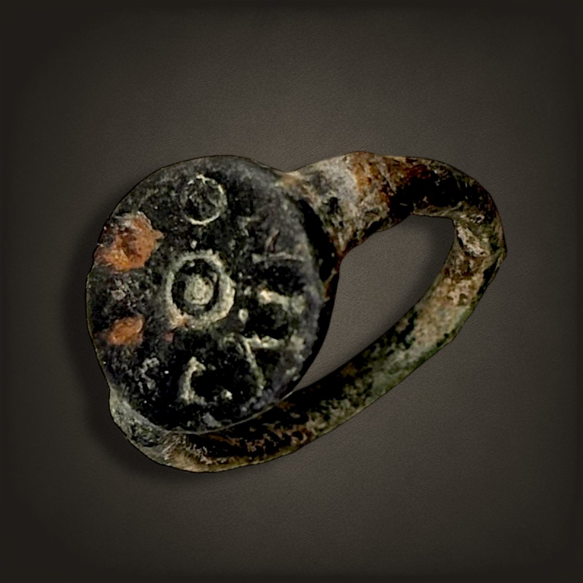 Roman Bronze Ring "antonivs"-photo-5