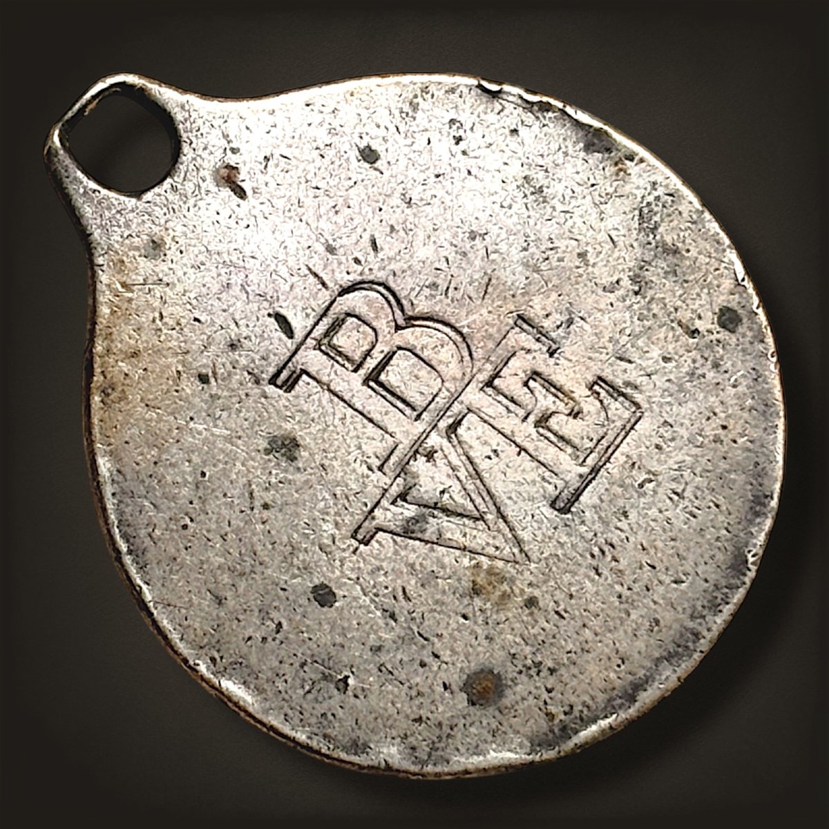 Silver Medal Adorned With The Spanish Royal Coat Of Arms And A Lion-photo-2