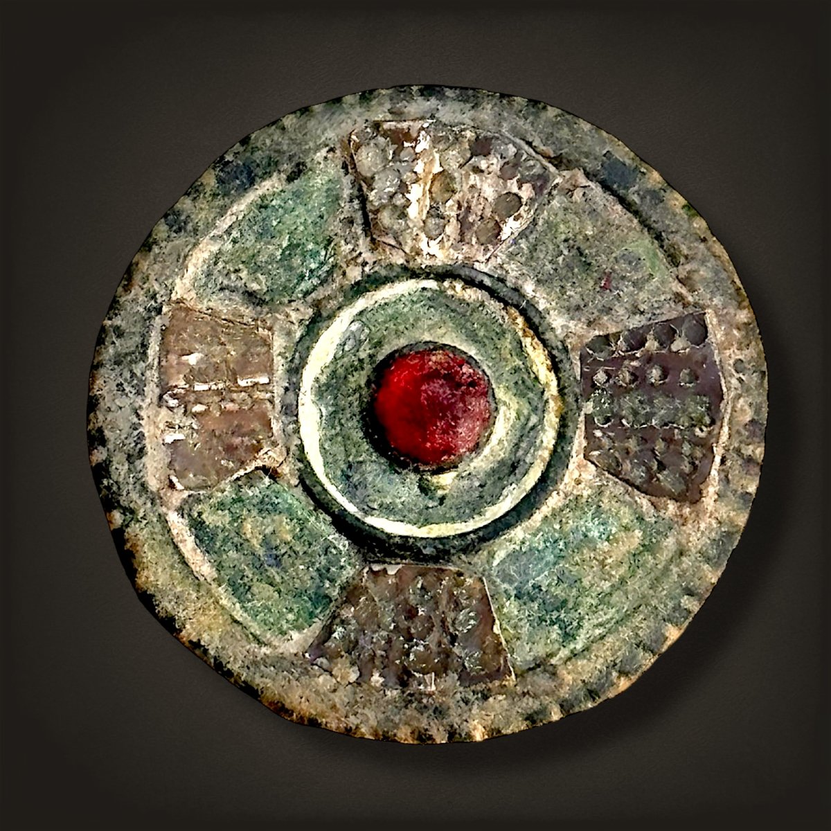 Bronze Roman Button