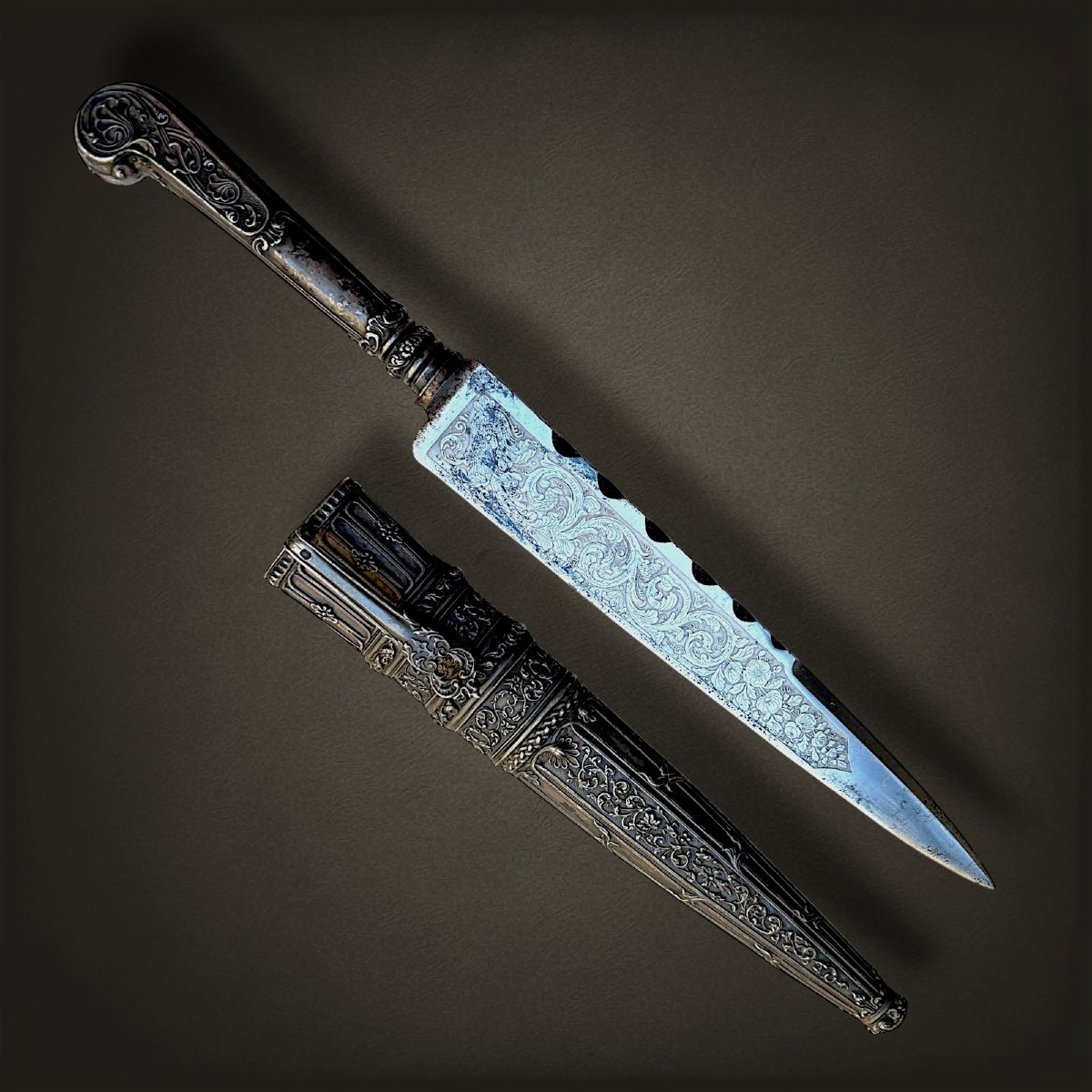 19th-century Silver Dagger-photo-3