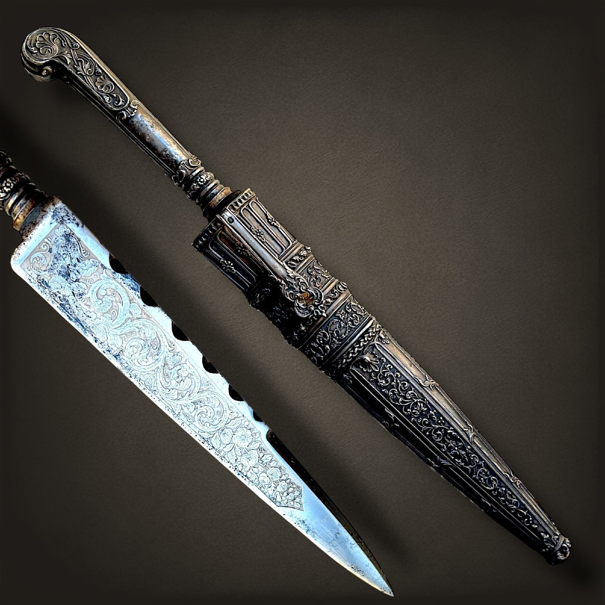19th-century Silver Dagger