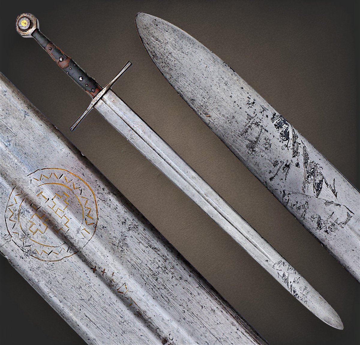 Type XIII Crusader Knight's Sword, 14th Century-photo-3