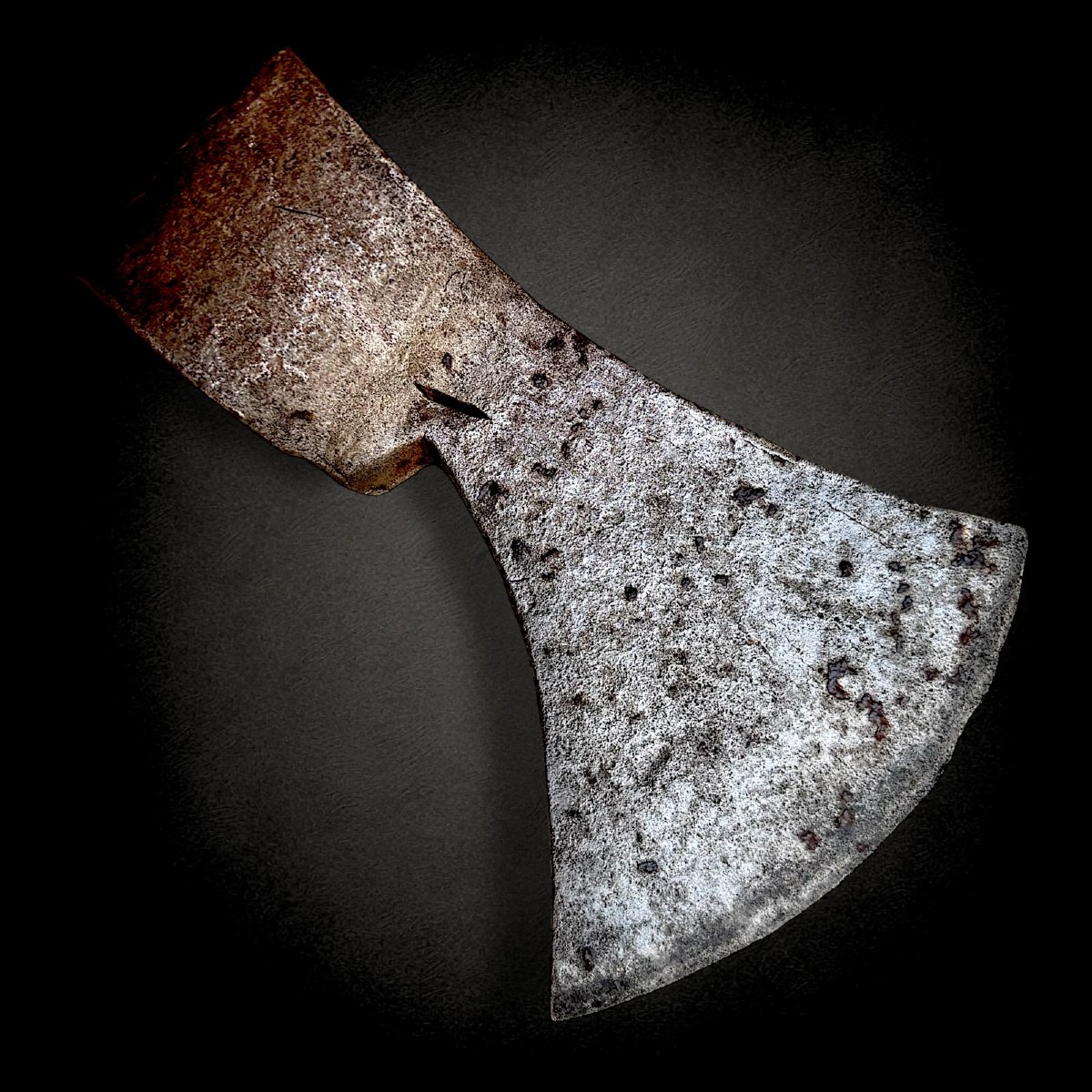 Middle Ages / Renaissance – Antique Battle Axe-photo-3