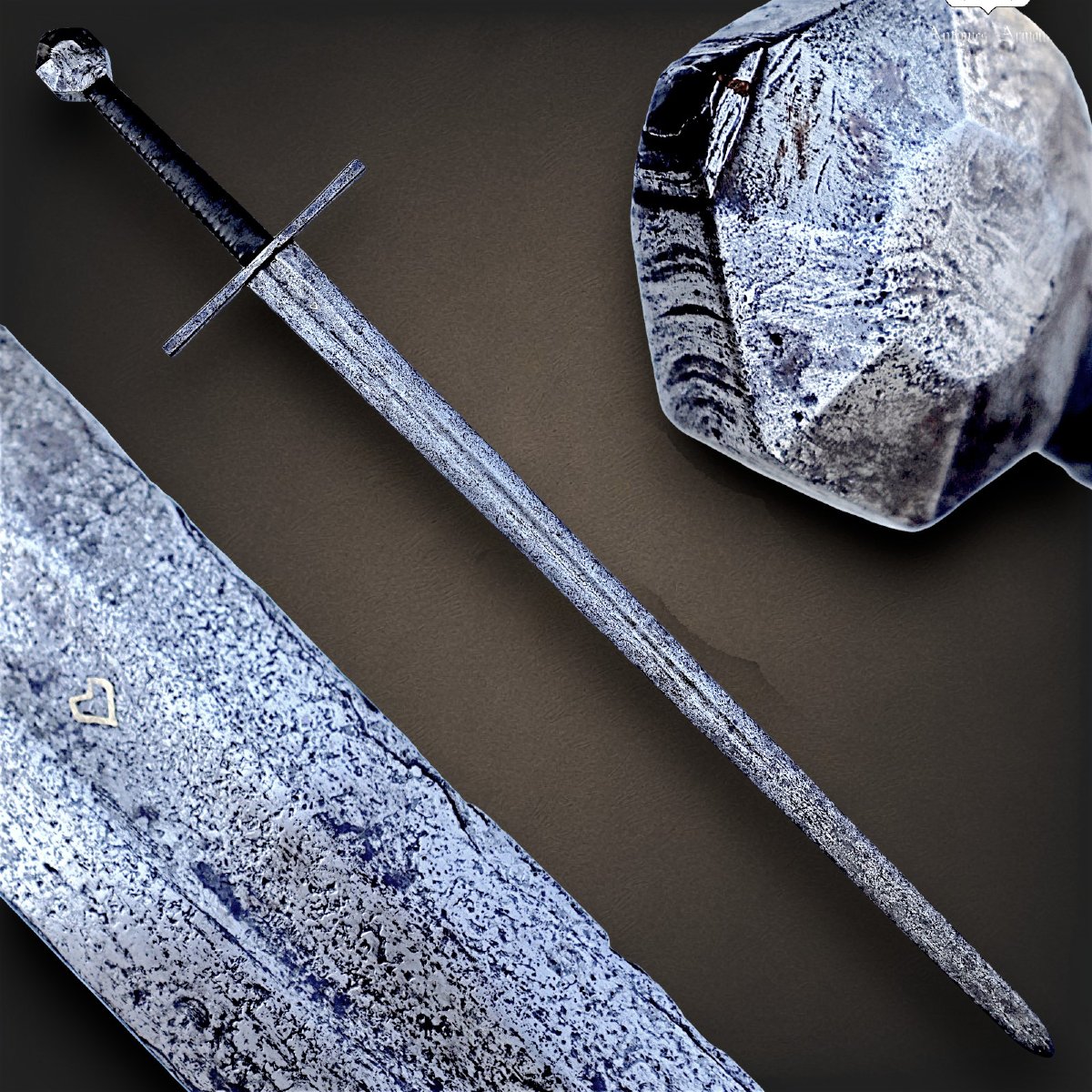 Épée Longue de Chevalier XIVe – XVe siècle-photo-2