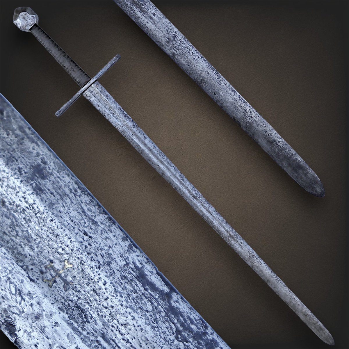 Épée Longue de Chevalier XIVe – XVe siècle-photo-4