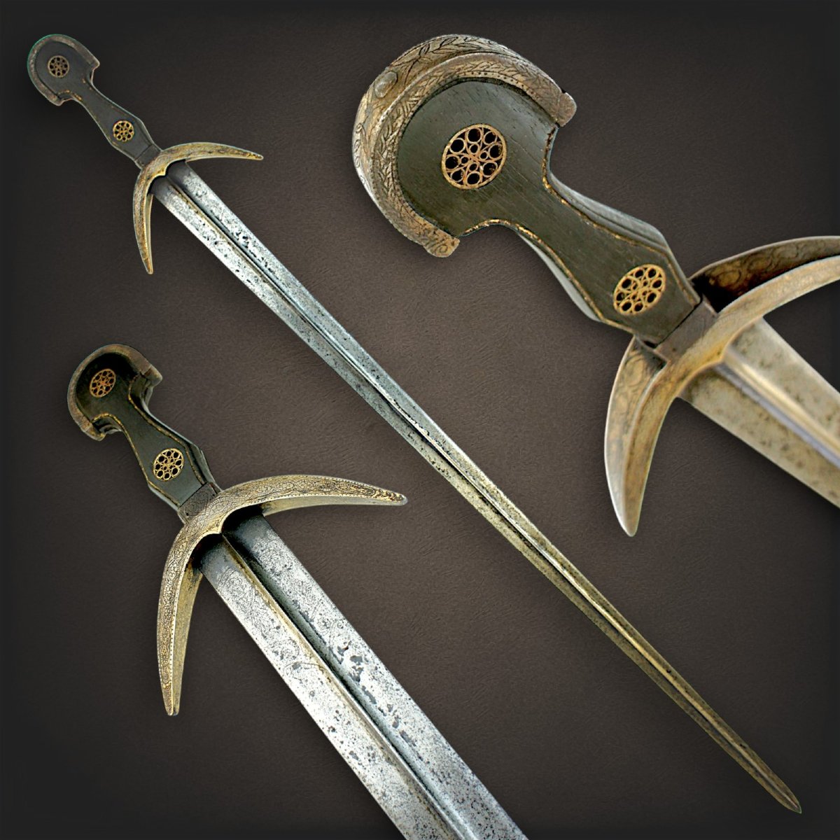 Épée Cinquedea d'Italie du Nord (XVᵉ – XVIᵉ siècle)-photo-3