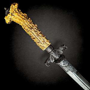 Dague / Couteau de chasse français des XVIIIe et XIXe siècles