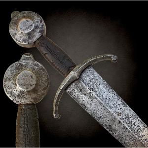 Rare épée de chevalier italienne du XVe siècle (1450-1500)