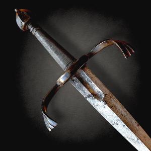 Dague saxonne allemande du XVIIe siècle