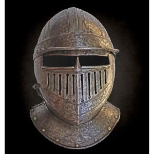 Bourguignotte Casque Visconti italienne du VIe au XVIIe siècle