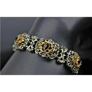 Bracelet et Bague en Argent et Grenat