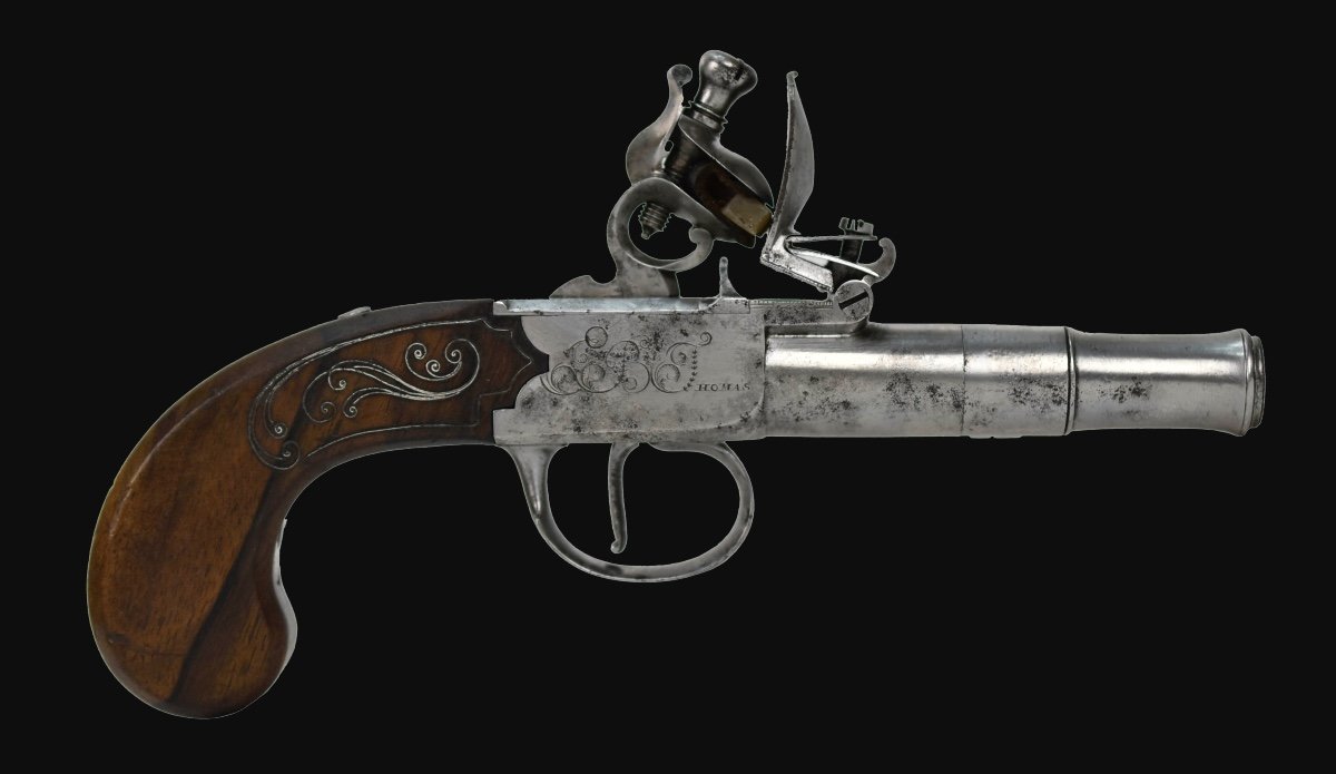 Paire De Pistolets De Poche St Etienne-photo-2