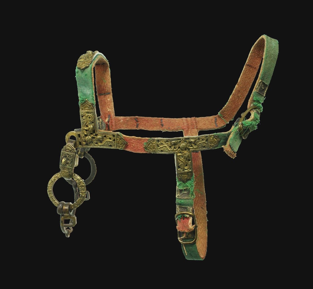 Gilded Copper Horse Bridle And Rump