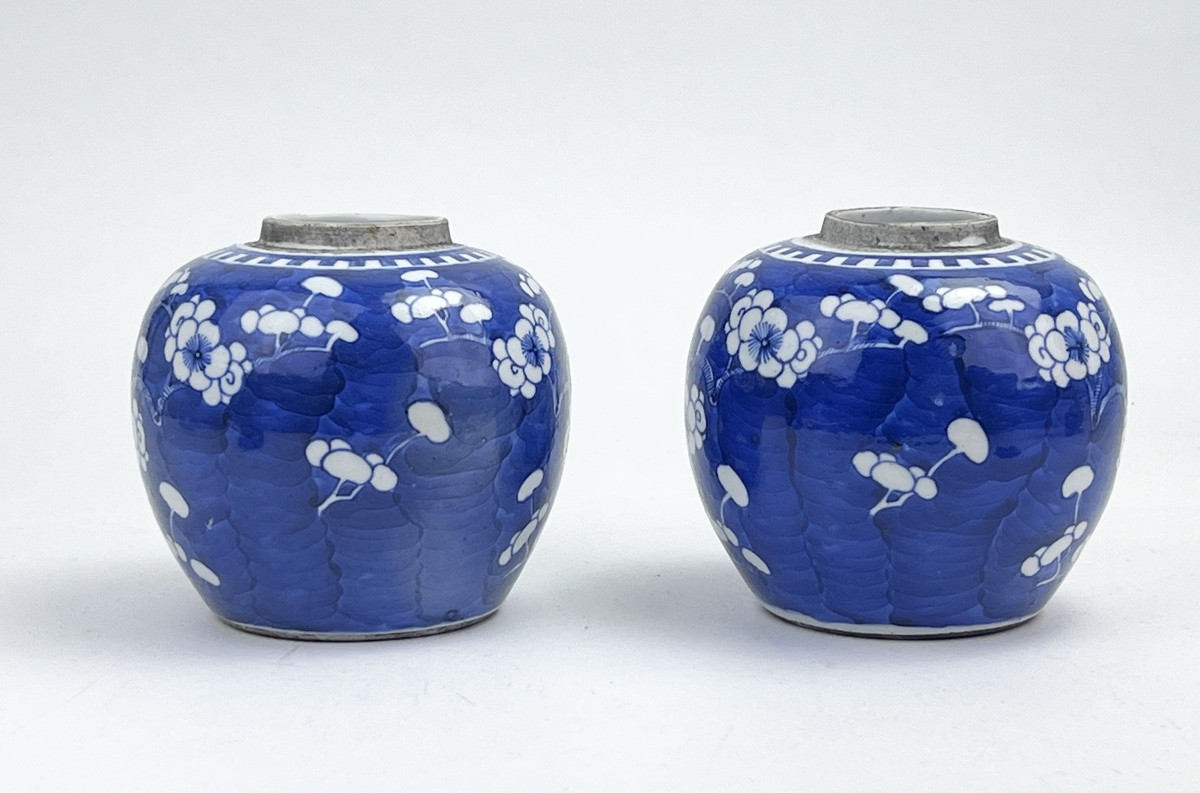 Pair Of Chinese Prunus Pots-photo-3