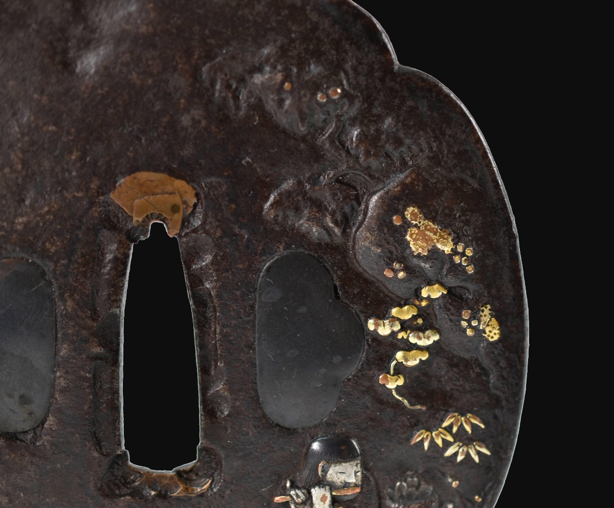 Tsuba, joueur de flûte Mito-photo-3