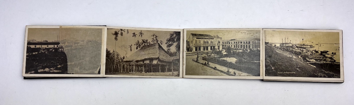 Antique Lacquer Album Of Photo Cards From Indochina-photo-3