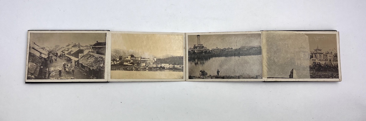 Antique Lacquer Album Of Photo Cards From Indochina-photo-4