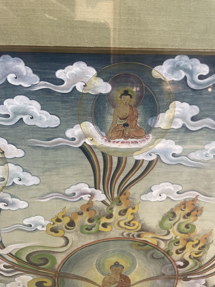 Un thangka tibétain 'Sarvavid Vairocana'-photo-2