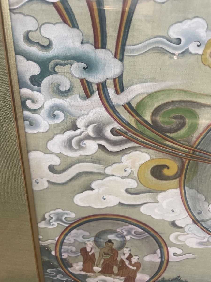 Un thangka tibétain 'Sarvavid Vairocana'-photo-6