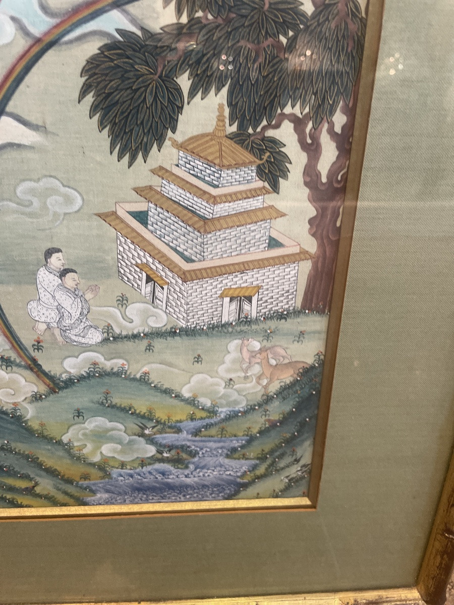 Un thangka tibétain 'Sarvavid Vairocana'-photo-8