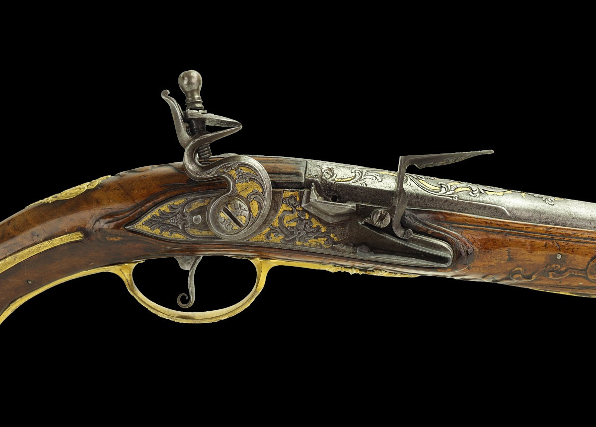 Pistolet à silex par Armand Bongarde & Giles Massin-photo-2