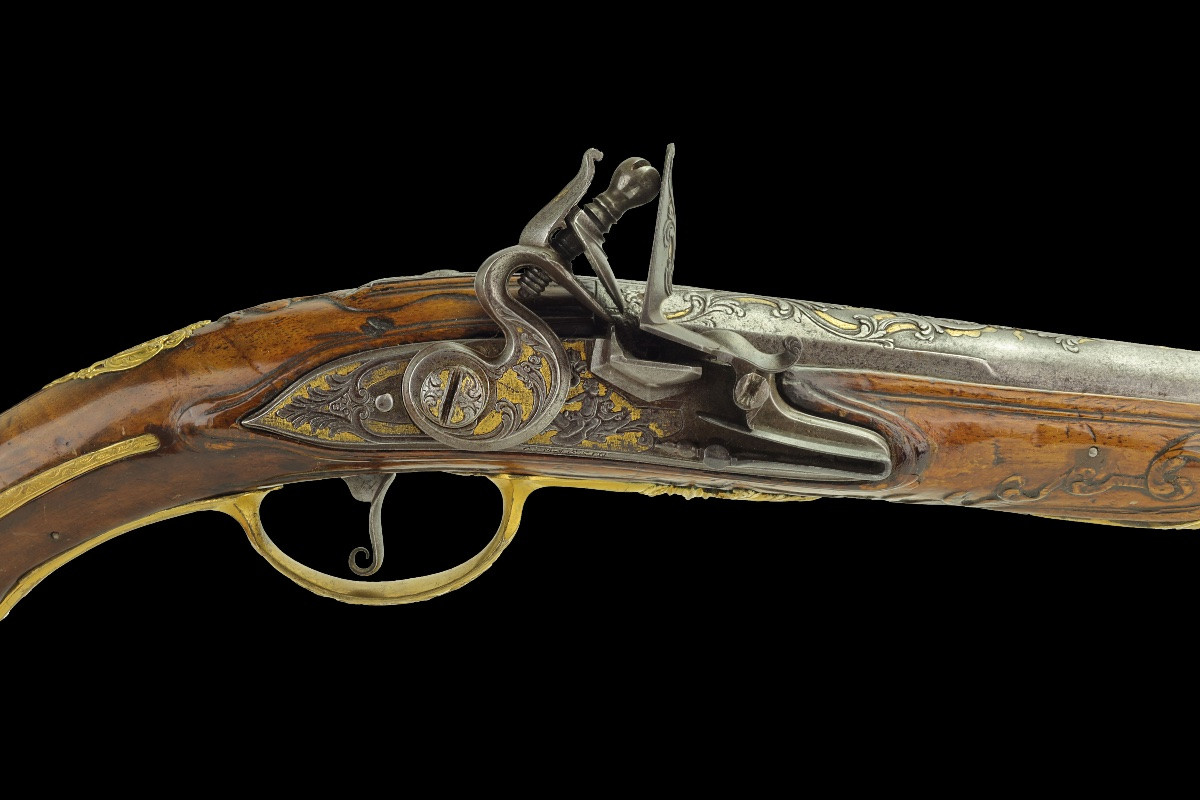 Pistolet à silex par Armand Bongarde & Giles Massin-photo-3