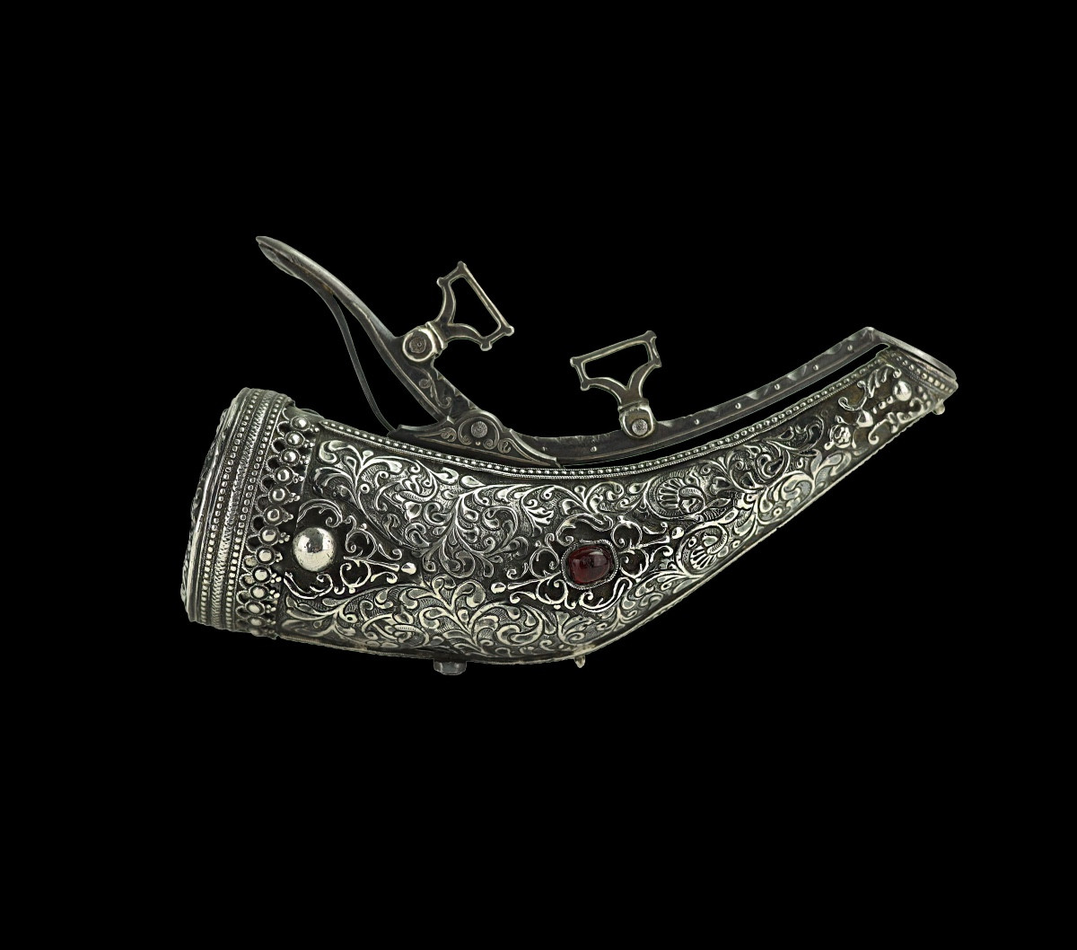 Flacon d'amorçage ottoman argenté