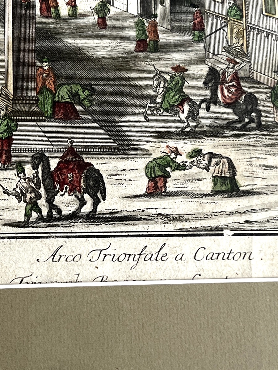 Série d'estampes optiques de la Chine ancienne-photo-1