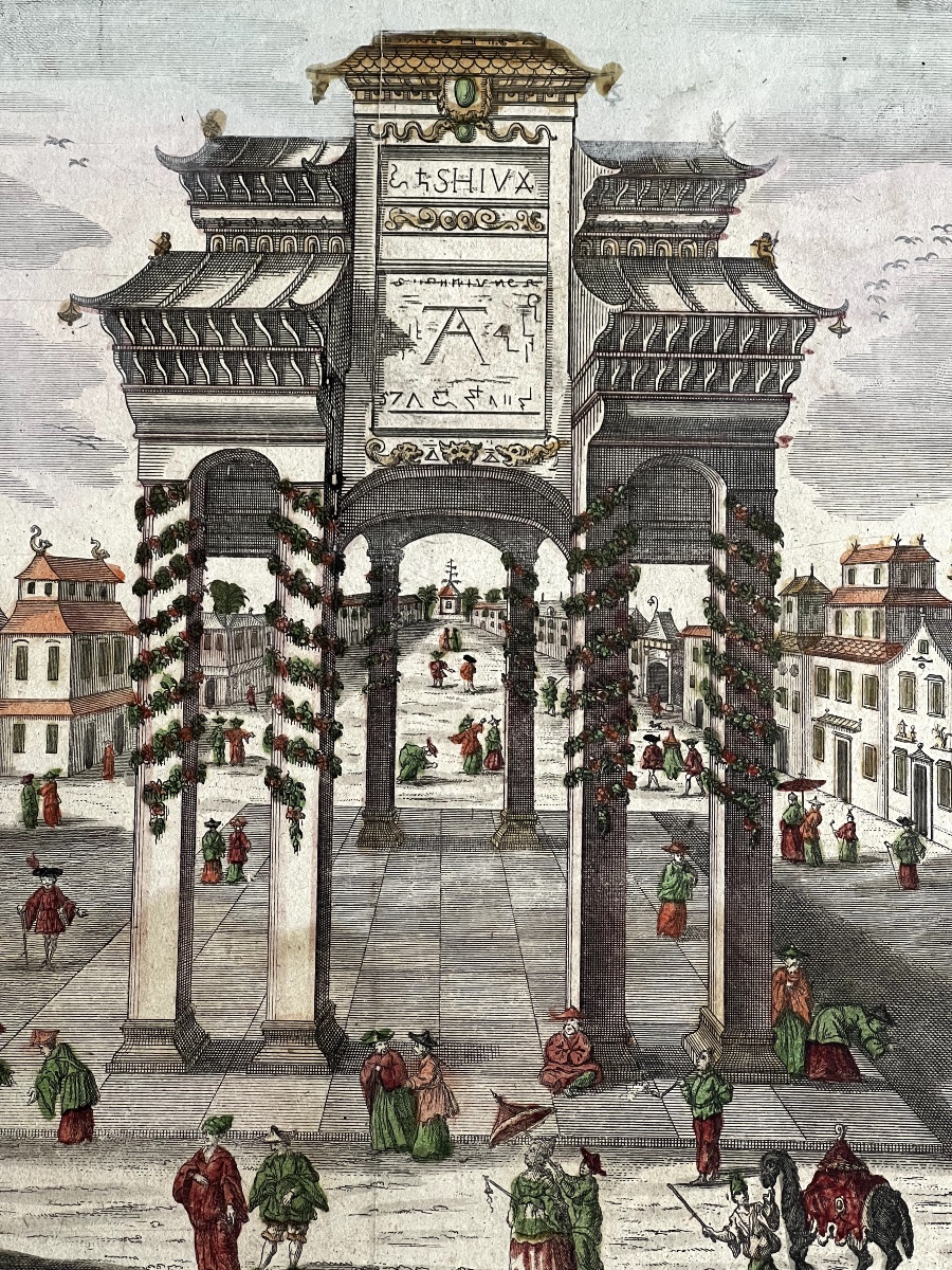 Série d'estampes optiques de la Chine ancienne-photo-4