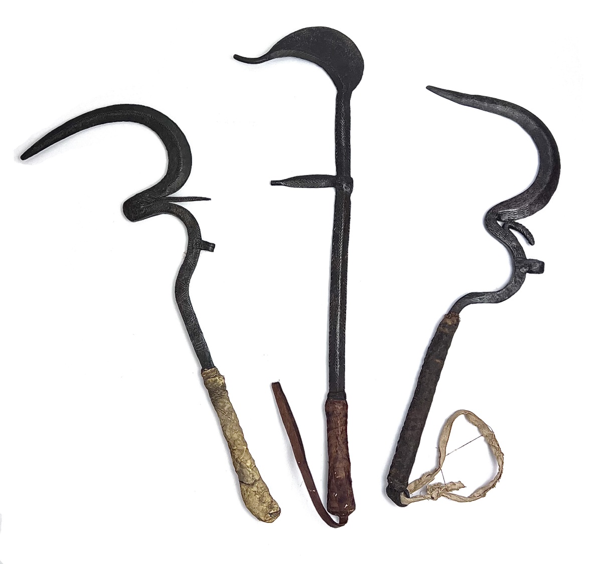 A Set Of Three Throwing Knives From Cameroon