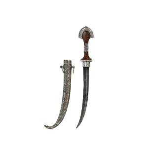 Moroccan Koummya Dagger In Silver