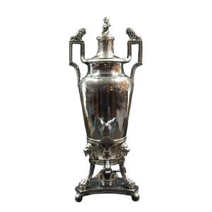Louis XVI Style Solid Silver Samovar