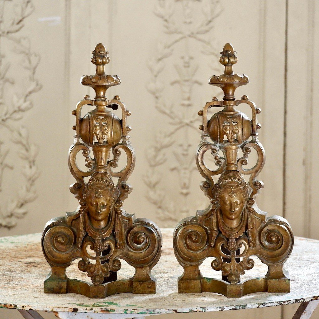 Paire de Chenets français-photo-2