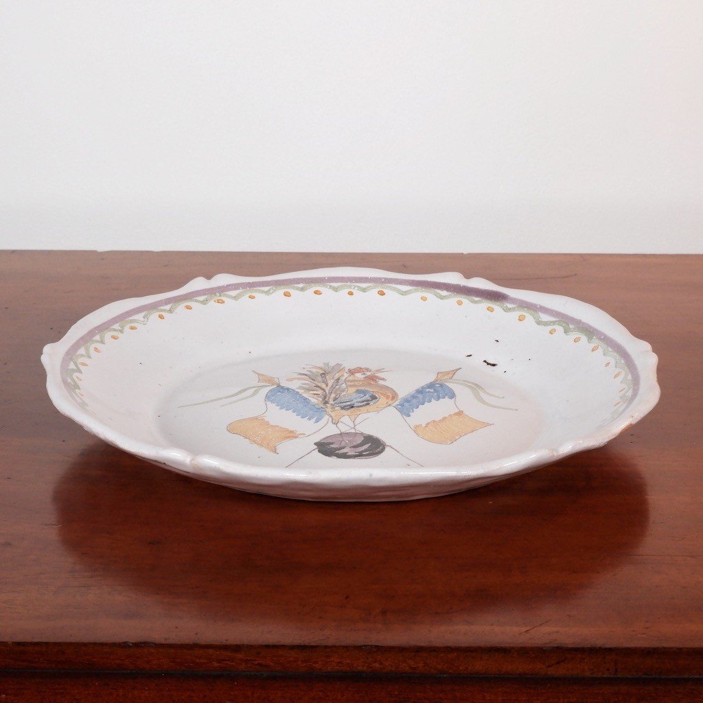 French Revolutionary Plate From Nevers XVIII Century-photo-1
