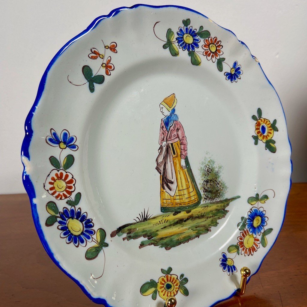 Assiette 'bretonne' Luneville-photo-2