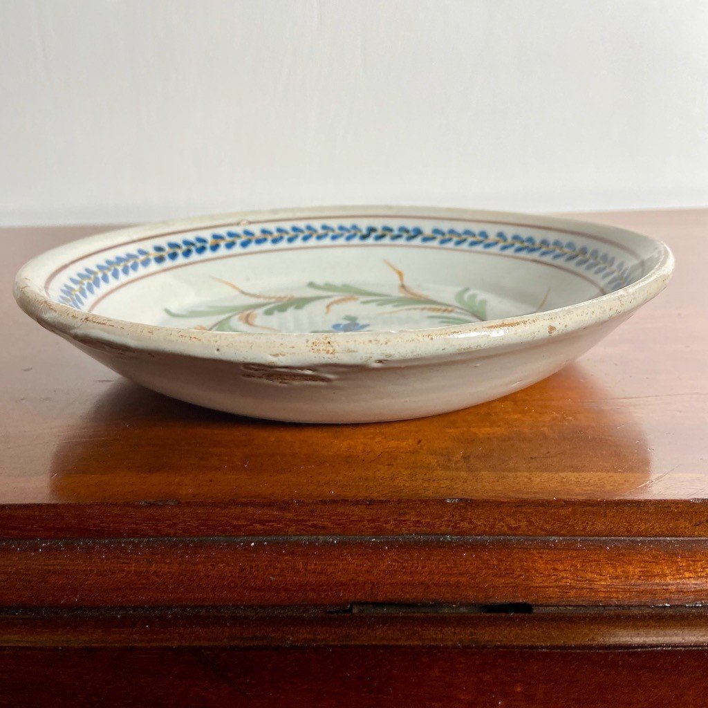 18th Century Earthenware Shallow Bowl-photo-2