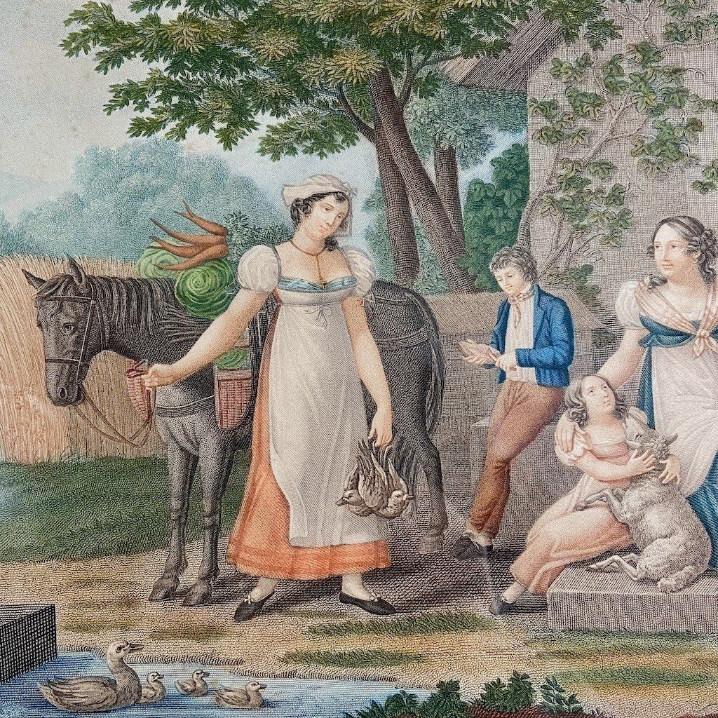 Paire De Belles Gravures Françaises-photo-2