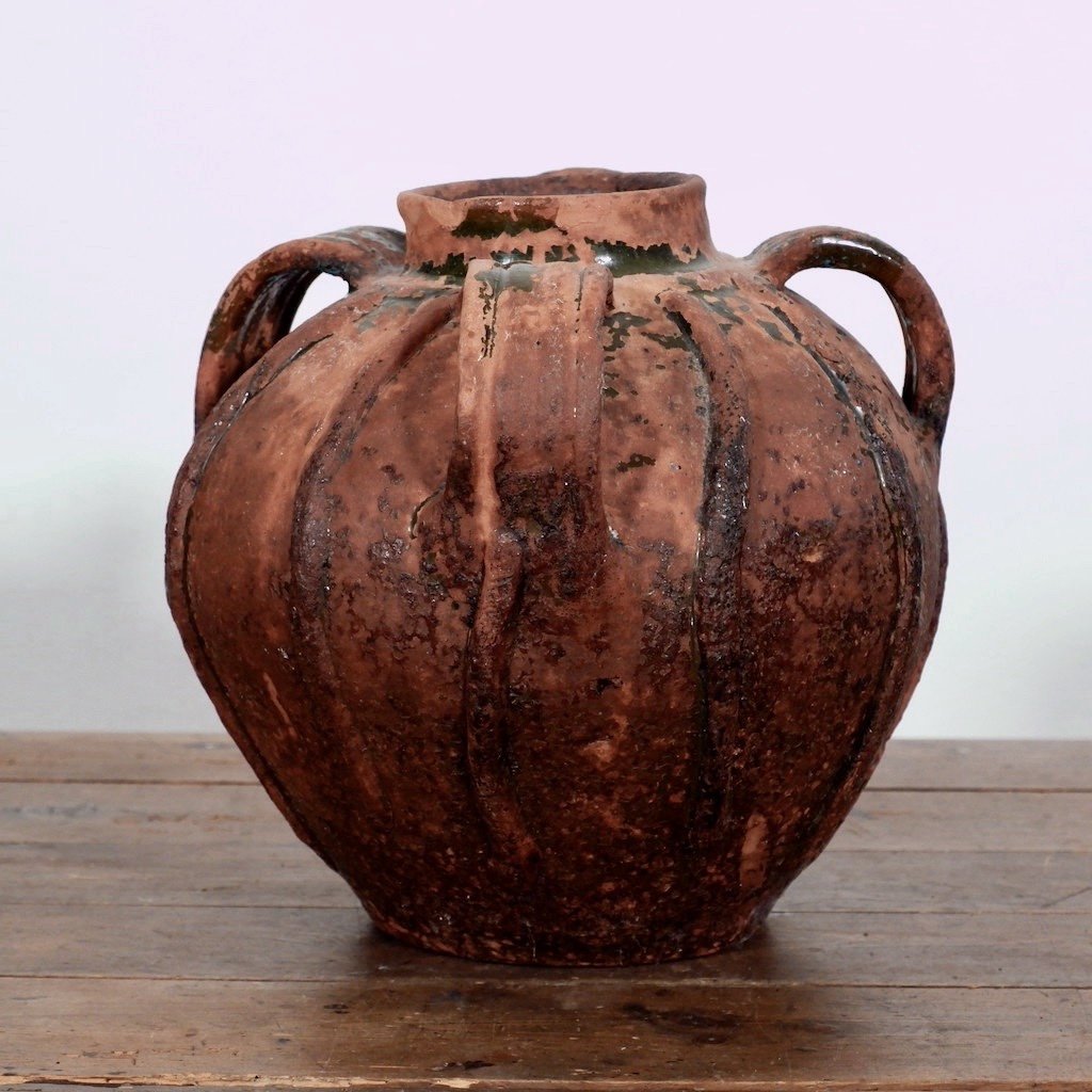 Antique French 18ᵗʰ Century Walnut Oil Pot, -photo-2