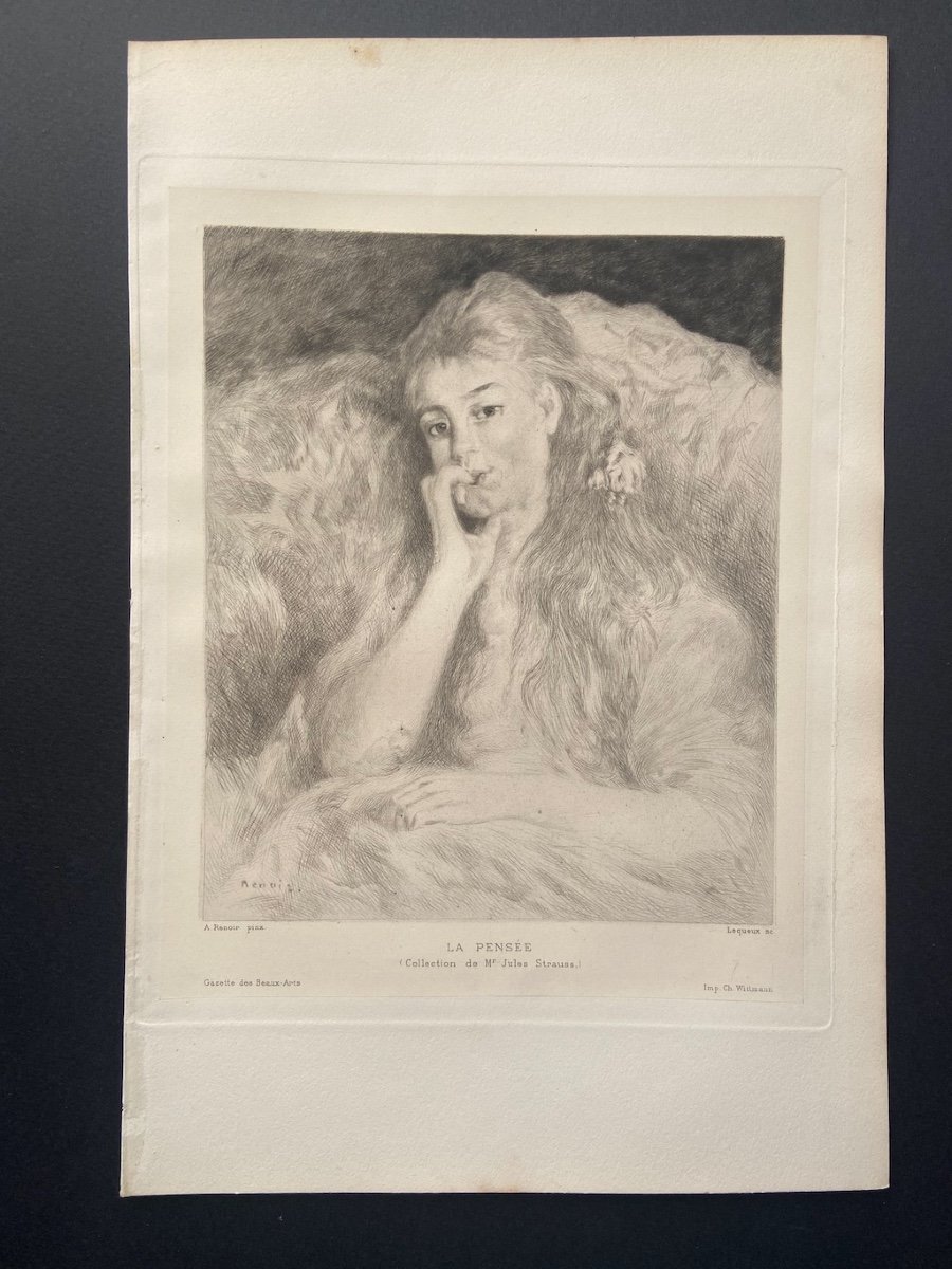 After Renoir Painting 'thought'