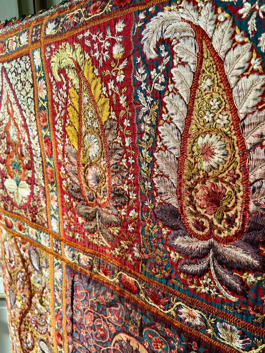 Ancien tissu Palampore / Kalamkari.-photo-3