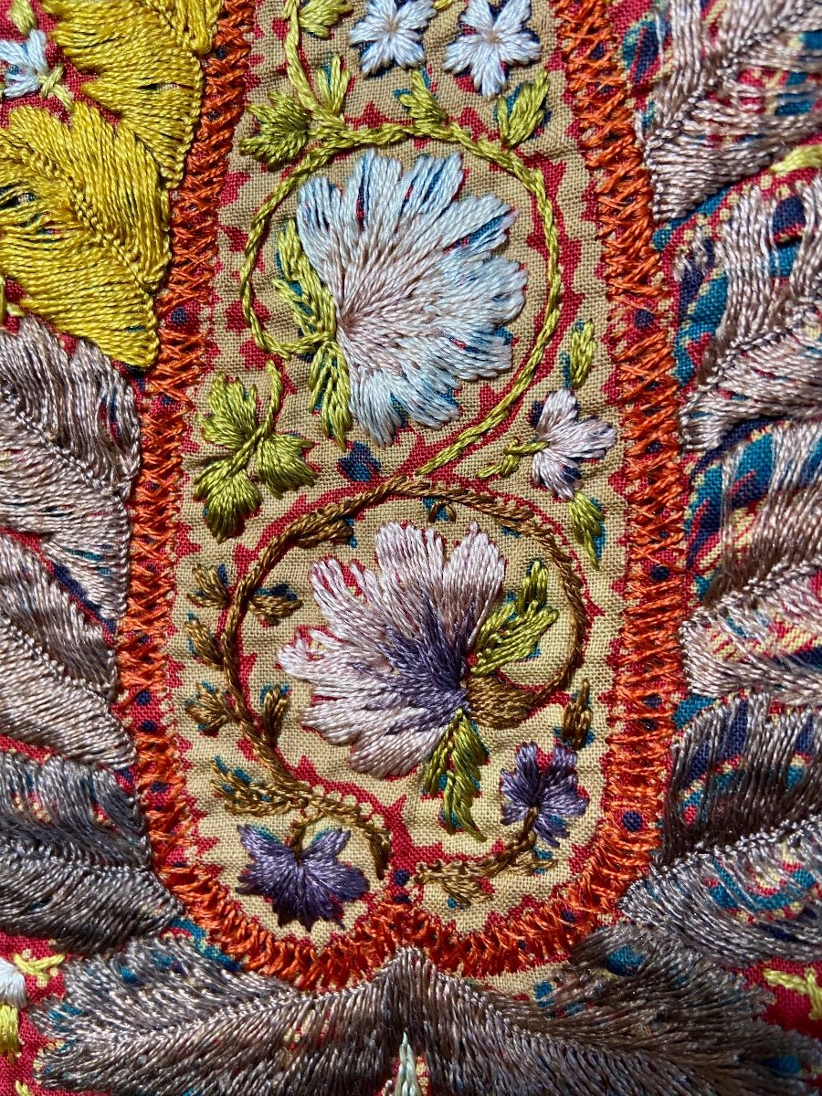 Ancien tissu Palampore / Kalamkari.-photo-7