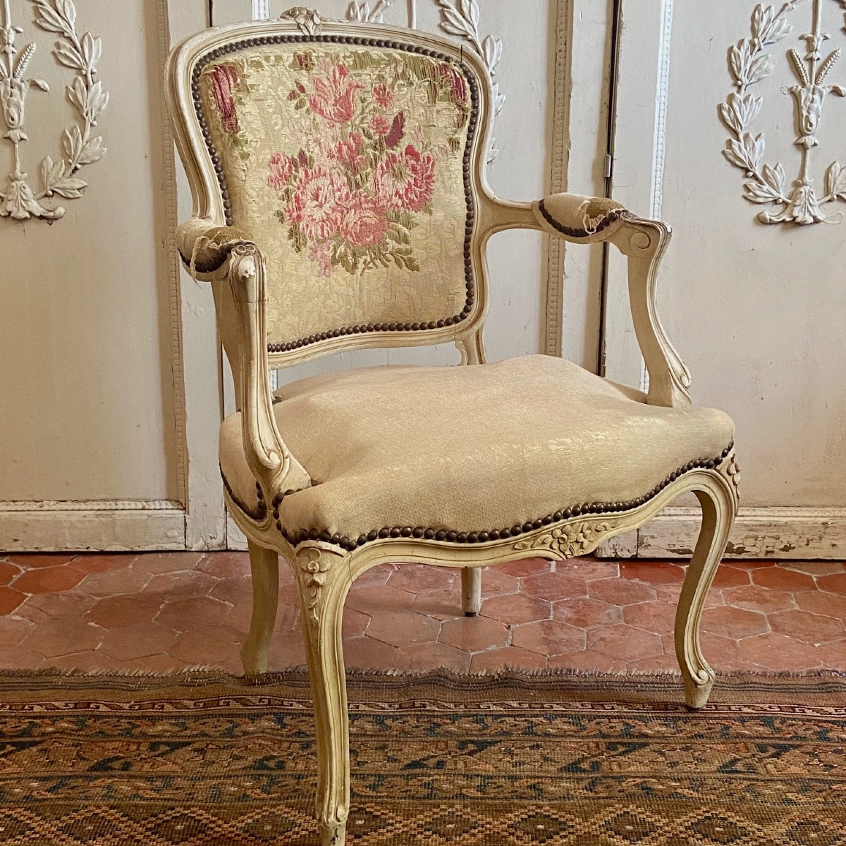Pair Of Louis XV Style Chairs-photo-5