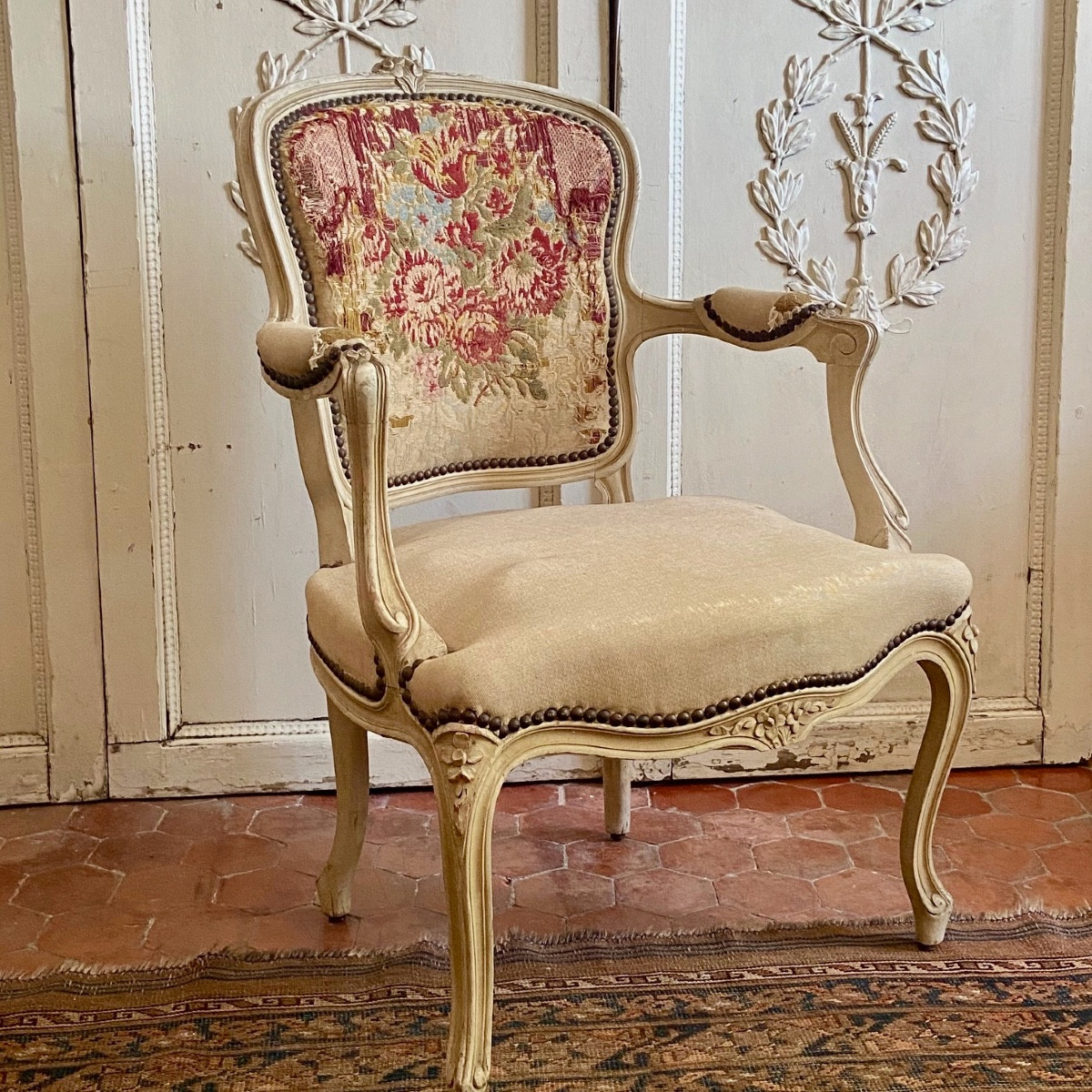 Pair Of Louis XV Style Chairs-photo-4