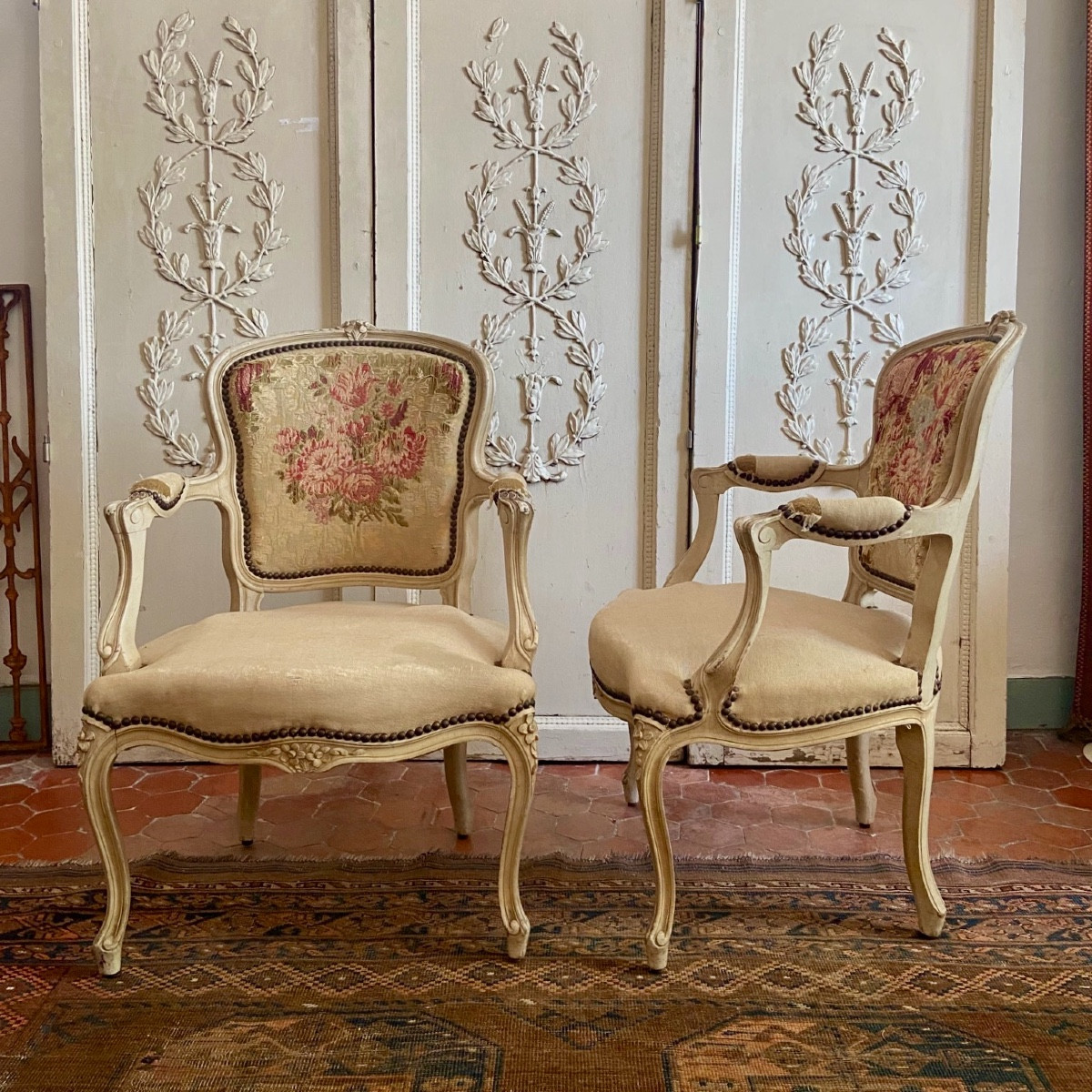 Pair Of Louis XV Style Chairs