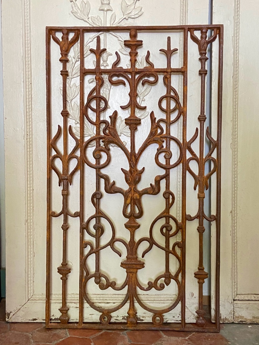 Pair Of Cast Iron Architectural Panels-photo-2