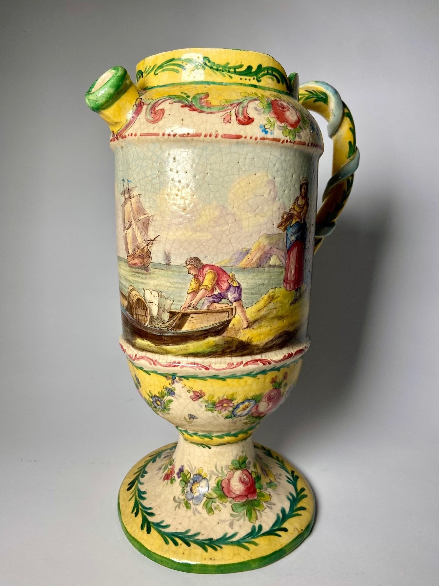 Antique French Earthenware Ewer.