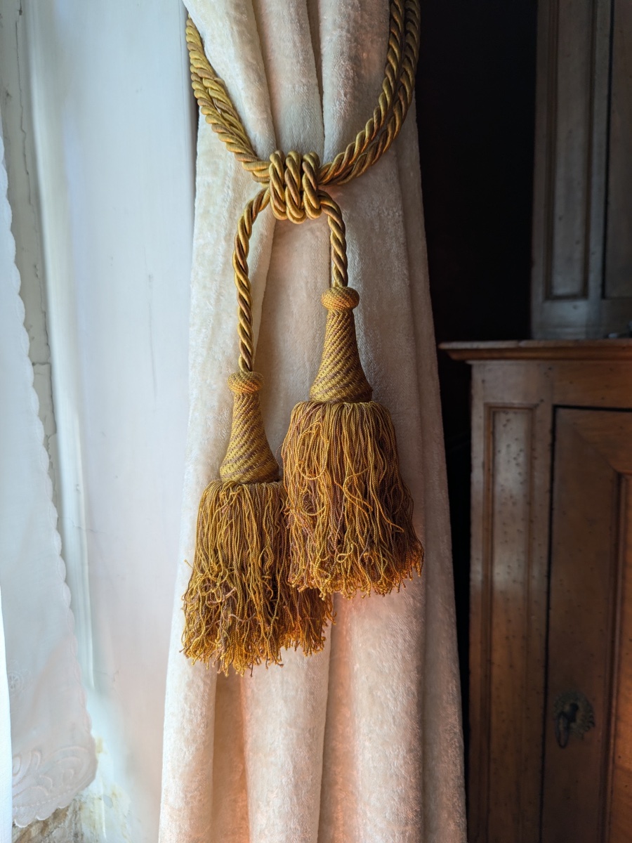 Paire  antique Francais passementerie-photo-2